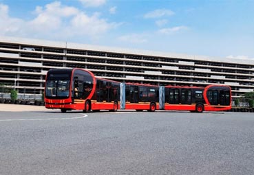 BYD lanza el primer biarticulado eléctrico de 27 metros