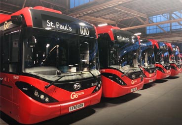 BYD y ADL entregan nuevos autobuses eléctricos a Go-Ahead London