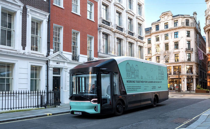 Volta Trucks contribuye a mejorar la calidad del aire de Londres