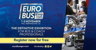 Euro Bus Expo vuelve en el NEC Birmingham UK del 1 al 3 de noviembre