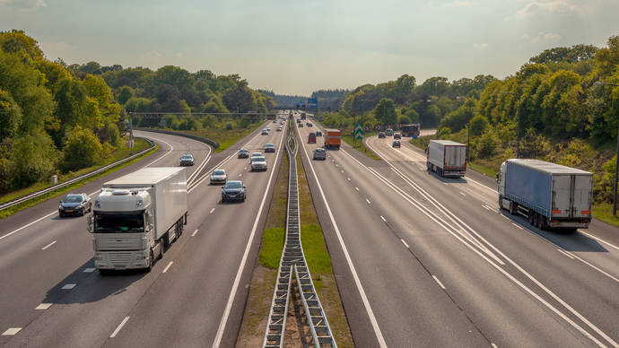 Una carretera europea.