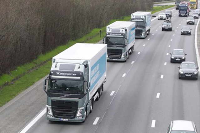 El platooning será positivo para la reducción de emisiones y la escasez de conductores