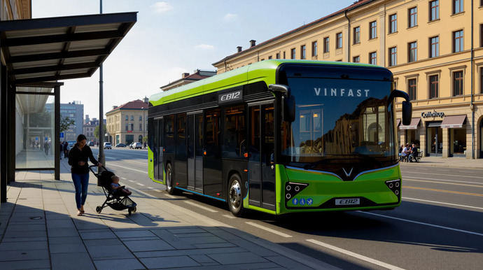 VinFast lanza autobuses eléctricos en Europa por menos de 400.000 €