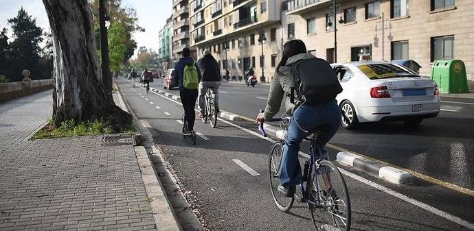 Carril bicicleta de Valencia.