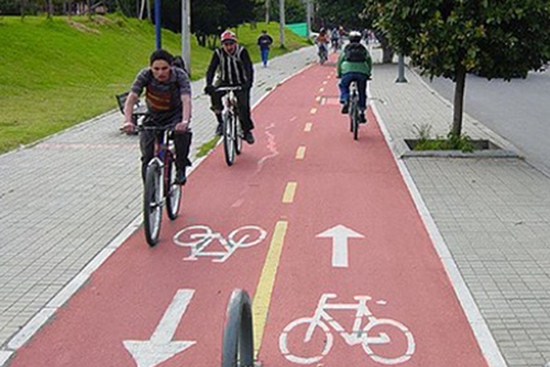 Un carril bici.