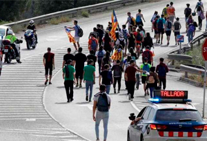 Fenadismer pide a Torra que no confunda el derecho de manifestación con el vandalismo