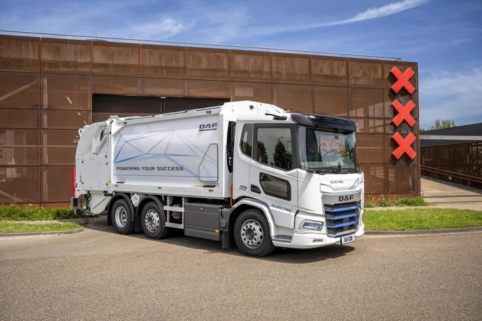 Ámsterdam adquiere 40 camiones eléctricos DAF para la recogida de residuos