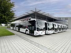 Bayer incorpora en Ehingen cinco autobuses eléctricos eCitaro a su flota