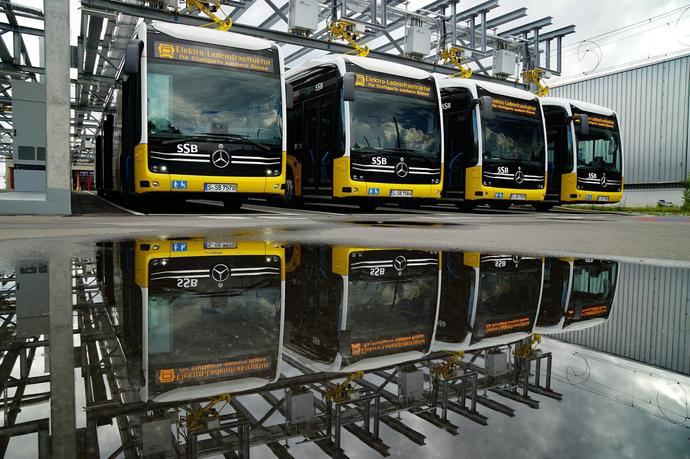 Stuttgart inaugura estación de recarga para autobuses eléctricos