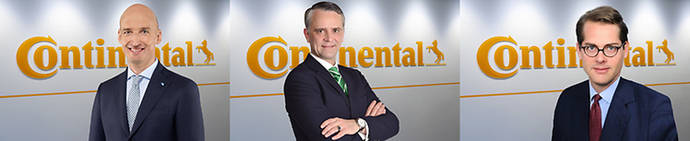 Neumáticos de Continental anuncia 3 nuevos directores unidad de negocio