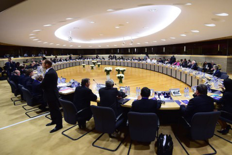 Una reunión de la Comisión Europea.