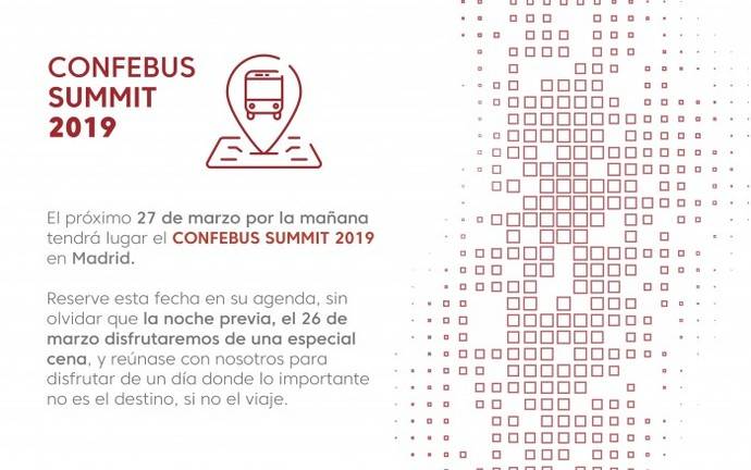 El 27 de marzo se celebra la primera edición del Confebus Summit