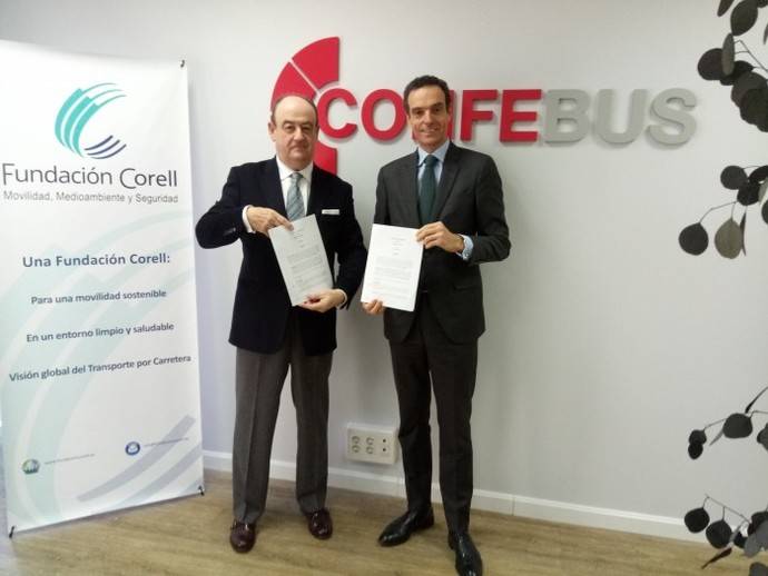 La Fundación Corell y Confebus firman un convenio de colaboración