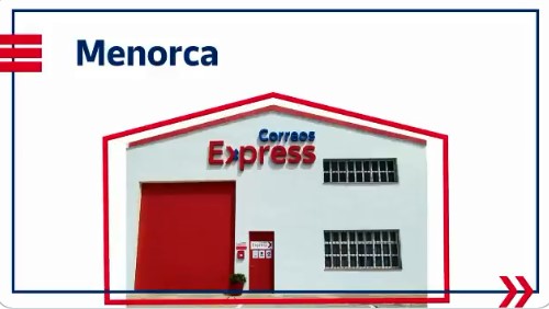 Correos Express Menorca.