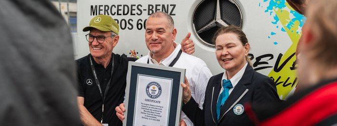 Récord mundial: eActros 600 recorre 124.7 km marcha atrás