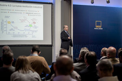 Ignasi Sayol, Presidente del Clúster Logístico de Cataluña, durante el evento ‘Augura by Gefco’.