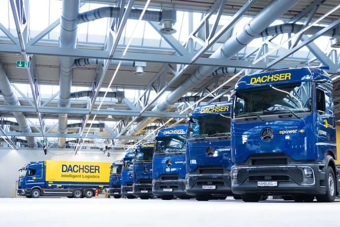Dachser incorpora sus primeros camiones eléctricos eActros 600
