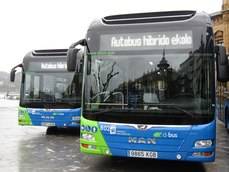 Los autobuses híbridos.