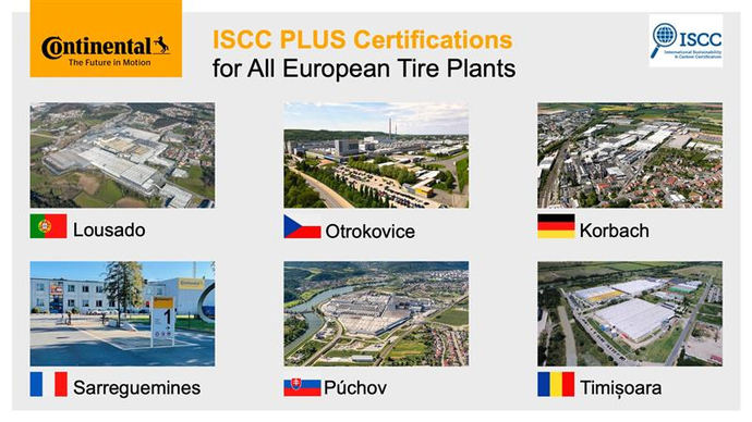 Continental certifica todas sus plantas de neumáticos en Europa
