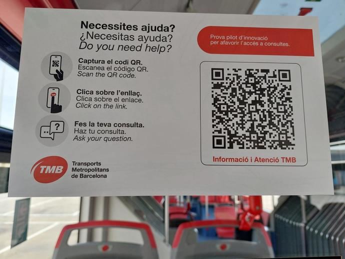 TMB: Prueba piloto de un nuevo soporte digital a bordo de los autobuses