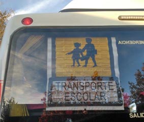 La DGT publica los resultados del control en el transporte escolar