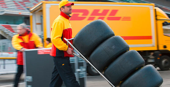 DHL hace entregas para la Fórmula 1 en España