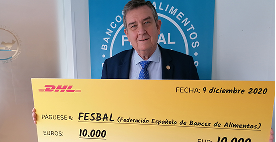 DHL Express dona 10.000€ a la Federación Española de Bancos de Alimentos
