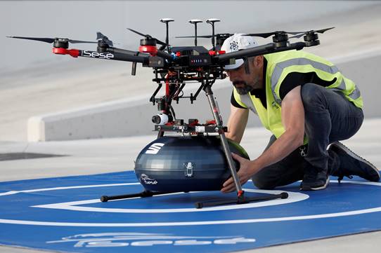 Dron utilizado por Grupo Sesé.