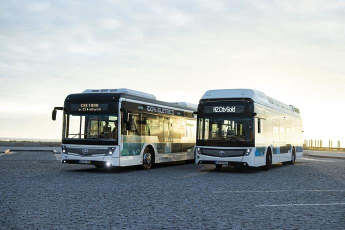 Toyota comparte marca con los autobuses cero emisiones de CaetanoBus