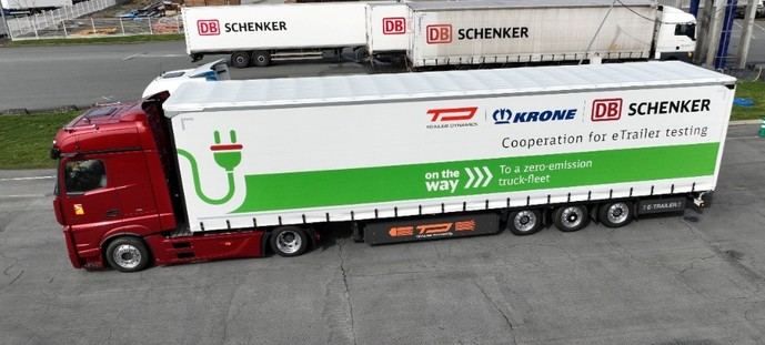 DB Schenker pone a prueba el eTrailer en su camino hacia la descarbonización