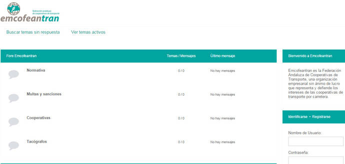 Emcofeantran pone en marcha un foro en su web