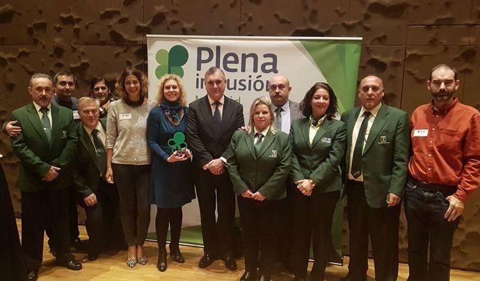 Los premiados por Plena Inclusión Madrid.