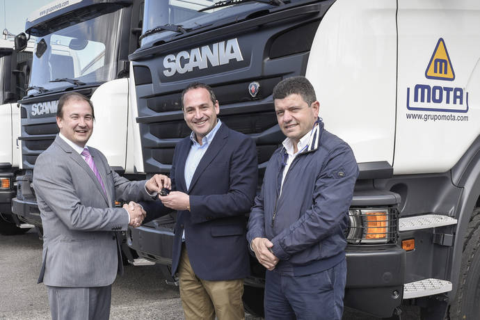 Transportes Mota aumenta su flota con 10 camiones Scania