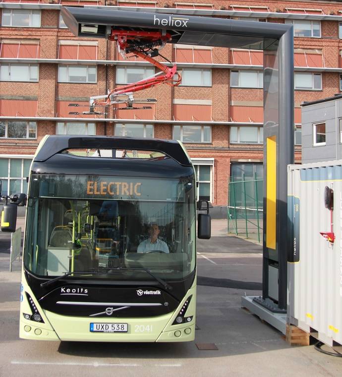 Volvo y Heliox inauguran la estación de carga para autobuses eléctricos