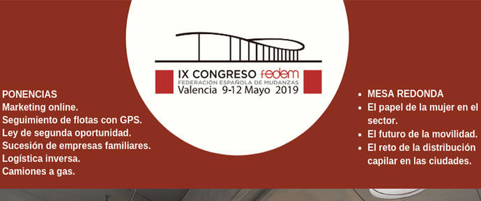 Cartel del IX Congreso Fedem.