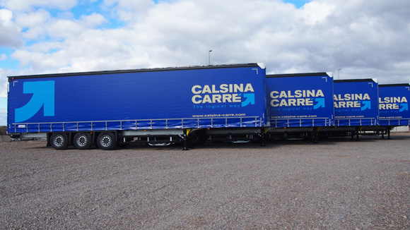 Calsina&amp;Carré recibe 100 semirremolques Schmitz Cargobull