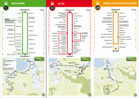 Nuevos folletos informativos de las líneas de autobús de Dbus