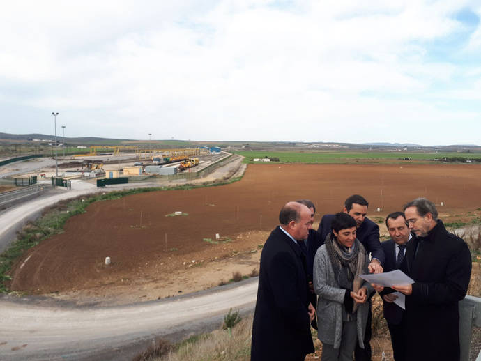 El espacio donde se construirá el Puerto Seco de Antequera.