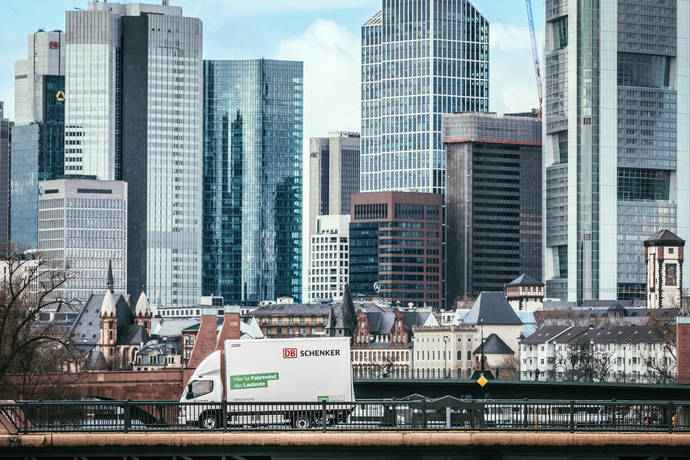 Un Fuso eCanter de DB Schenker.