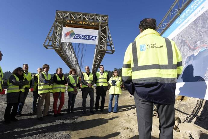 Ethel Vázquez supervisó las obras de la autovía del Morrazo.