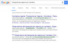 El transporte de viajeros y su presencia en Internet