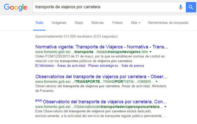 El transporte de viajeros y su presencia en Internet