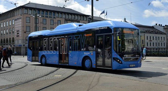 Año exitoso para el servicio de autobús eléctrico de Gotemburgo