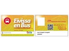 El carnet de transporte público de Ibiza.
