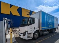 Ikea Canadá logra un hito: 72% de entregas con camiones eléctricos