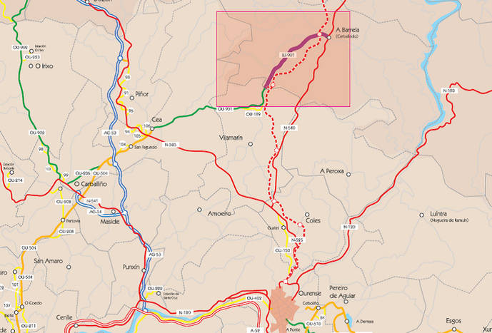 Mejora de la LU-901 en Carballedo, con una inversión de 600.000 euros