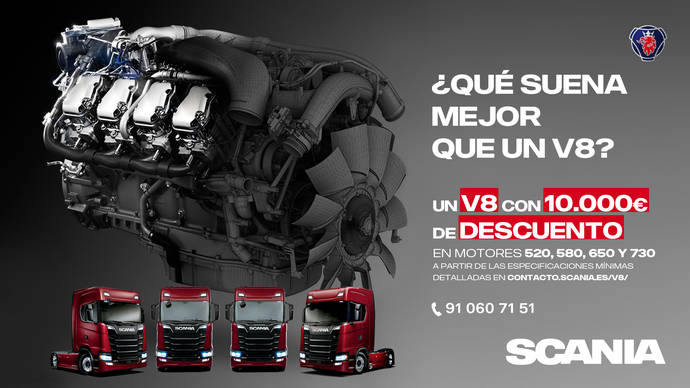 El mítico Scania V8, con 10.000€ de descuento