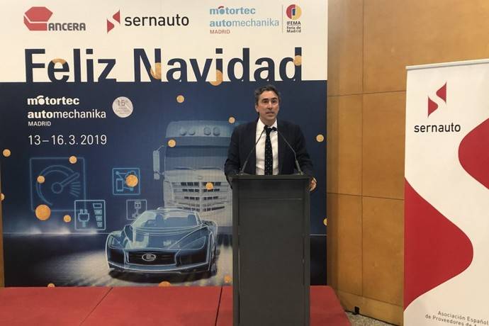 Un momento de la comida de Navidad celebrada por Ancera, Sernauto y Motortec Automechanika Madrid.