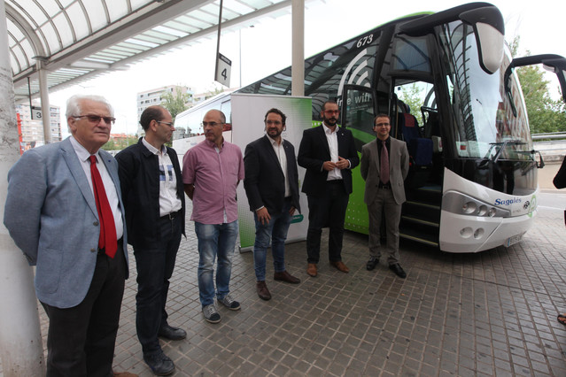 Dársenas de la estación de autobuses de Sabadell.