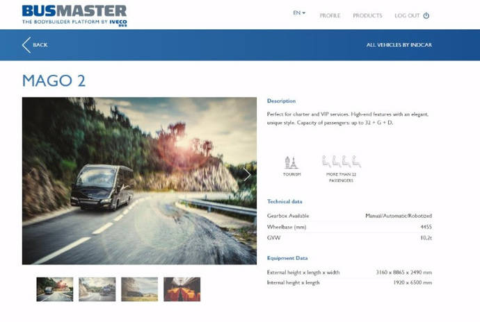 Indcar, presente en el nuevo portal Busmaster de Iveco